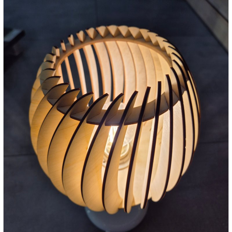 LAMPA sufitowa KINKIET ścienny na E27 ruchomy loft BECZUŁKA 20cm Drewno