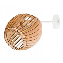 LAMPA sufitowa KINKIET ścienny na E27 ruchomy loft BECZUŁKA 20cm Drewno