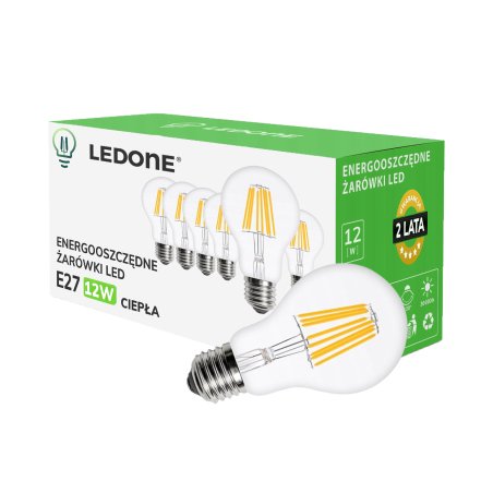 6x Żarówka LED filament E27...