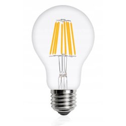 6x Żarówka LED filament E27 A60 6W biała CIEPŁA retro CLEAR Zestaw LEDOWY