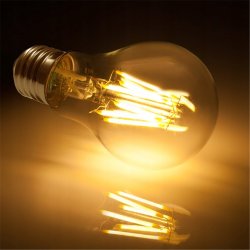 10x Żarówka LED filament E27 A60 12W biała CIEPŁA retro CLEAR Zestaw LEDOWY