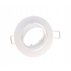 Oprawa sufitowa aluminiowa okrągła ruchoma na LED gu10 BIAŁA