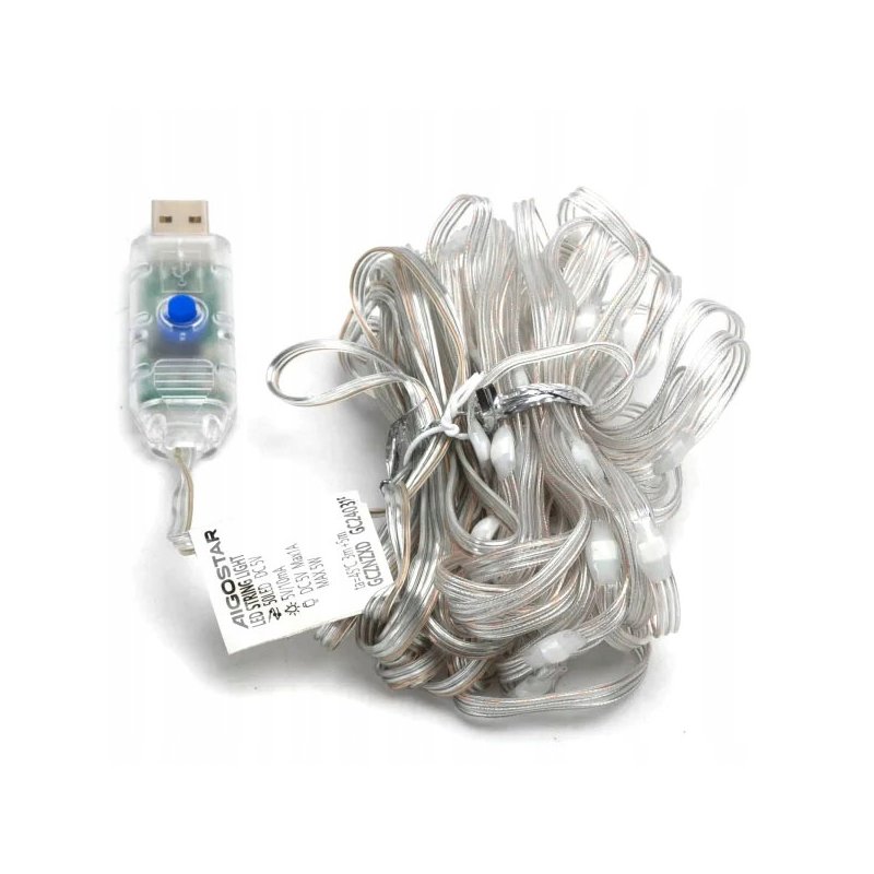 MAGICZNE LAMPKI CHOINKOWE TAŚMA LED RGB 1MLN KOLORÓW 50 LED 5m na USB DC 5V