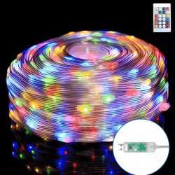 MAGICZNE LAMPKI CHOINKOWE TAŚMA LED RGB 1MLN KOLORÓW 50 LED 5m na USB DC 5V