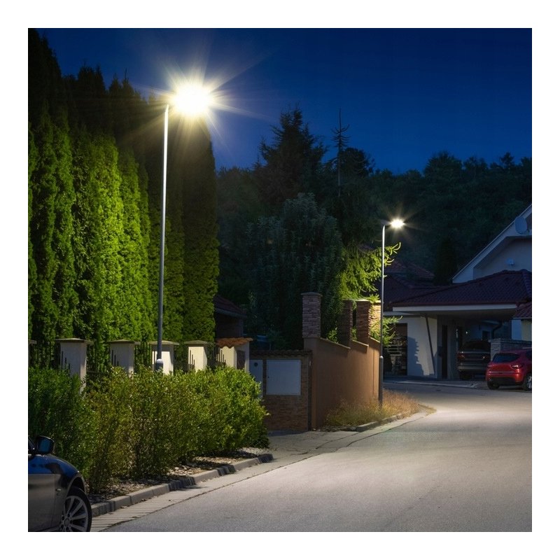 Lampa uliczna przemysłowa parkowa IP65 LED 150W zasilana sieciowo 230V NW