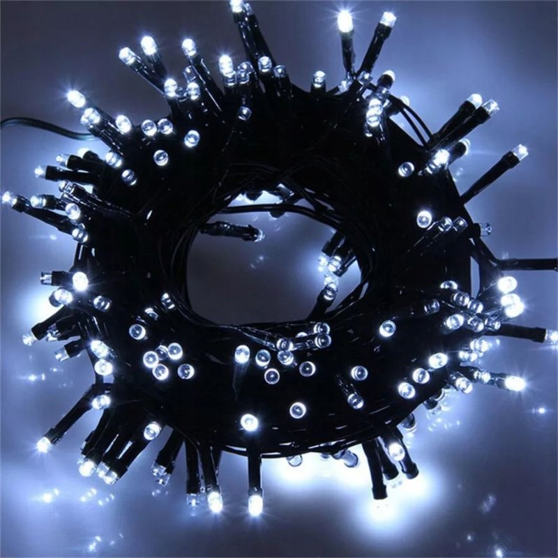 LAMPKI Choinkowe premium łańcuch 16m 200 LED biały zimny wewnętrzne ZIMNE