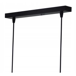 LAMPA drewniana belka wisząca sufitowa ŻYRANDOL ZWIS KUBEK adex 5x E27