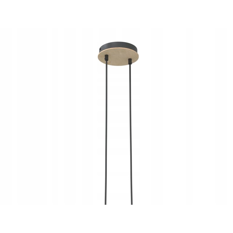 LAMPA sufitowa wisząca ZWIS Loft na klosz metal drewno PAJĄK na 2xE27