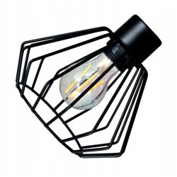 Lampa wisząca zwis żyrandol sufitowa LOFT klosz BRYLANT metal Drewno 3x E27