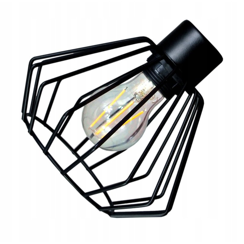 Lampa wisząca zwis żyrandol sufitowa LOFT klosz BRYLANT metal Drewno 3x E27