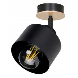 Lampa sufitowa KINKIET ścienny Drewno regulowany LOFT klosz kubek na E27