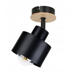 Lampa sufitowa KINKIET ścienny Drewno regulowany LOFT klosz kubek na E27