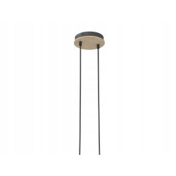 LAMPA sufitowa wisząca ZWIS Loft na klosz metal drewno PAJĄK na 2xE27