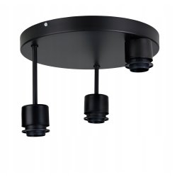 LAMPA sufitowa PLAFON ŻYRANDOL WYSOKI stały na E27 KULA Szklana chrom clear