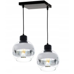 LAMPA sufitowa wisząca ZWIS plafon ŻYRANDOL na E27 KULA Szklana chrom clear