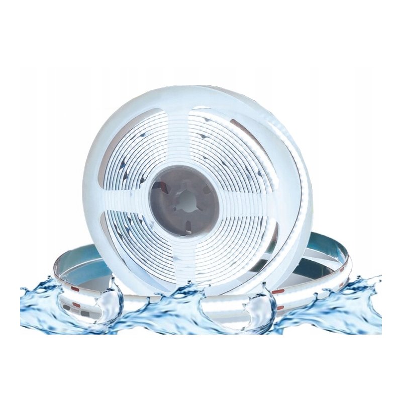 TAŚMA LED COB 24V 5,5w/m IP67 NEON linia ZIMNA termococon wodoodporna 1MB