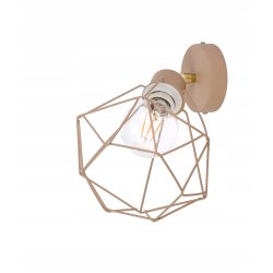 LAMPA sufitowa KINKIET ścienny regulowany E27 drut DIAMENT KASZMIR beż ecru