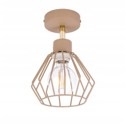LAMPA sufitowa KINKIET ścienny regulowany E27 drut BRYLANT KASZMIR beż ecru