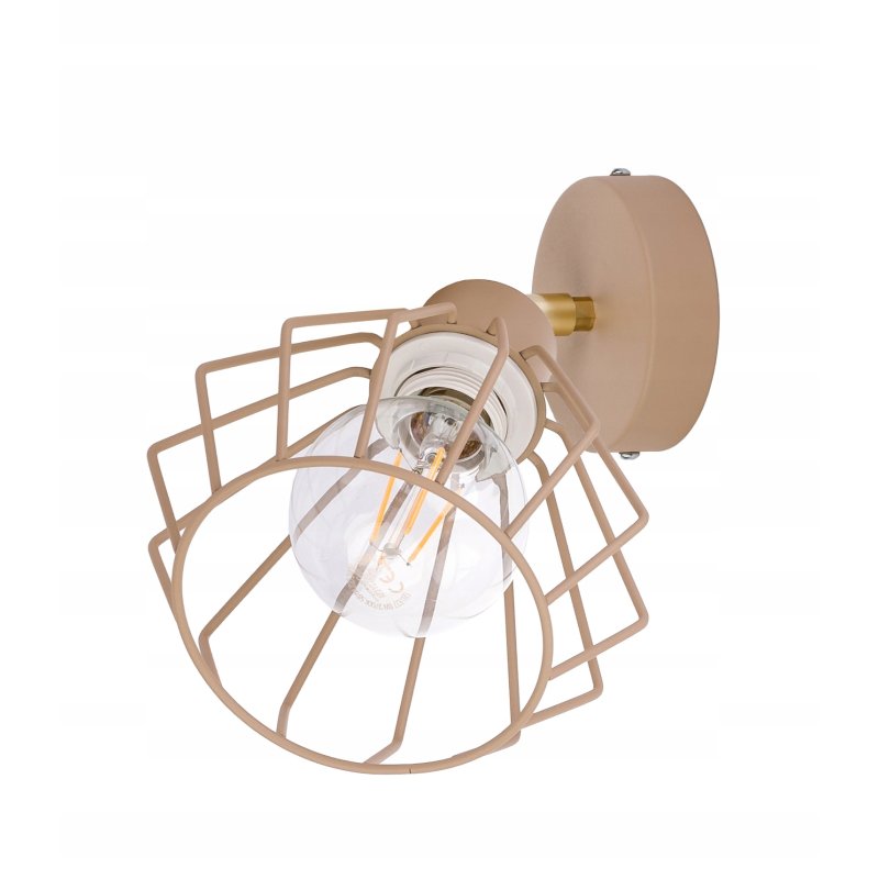 LAMPA sufitowa KINKIET ścienny regulowany E27 drut BRYLANT KASZMIR beż ecru