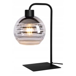 Lampka nocna biurkowa Lampa stołowa loft szklany klosz z on/off na led E27