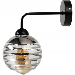 Lampa kinkiet ścienny stały prosty LOFT klosz SZKLANY KULA na 1x E27