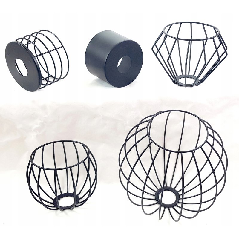Lampa wisząca sufitowa żyrandol ZWIS na 3x E27 szklany klosz kula paski