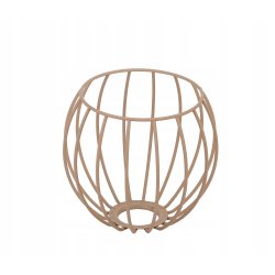 Klosz druciany metalowy METAL do lamp E27 LOFT KULA KASZMIR beż ecru beige
