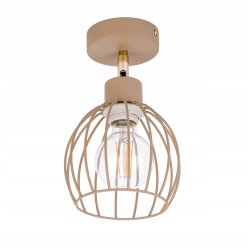 LAMPA sufitowa KINKIET ścienny regulowany E27 drut KULA KASZMIR beż ecru