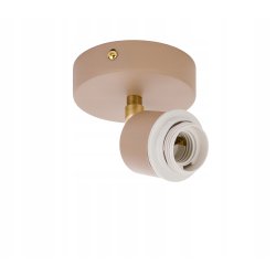 LAMPA sufitowa KINKIET ścienny regulowany E27 drut KULA KASZMIR beż ecru