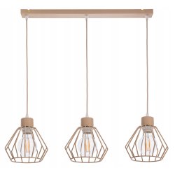 LAMPA WISZĄCA ZWIS ŻYRANDOL SUFITOWY klosz BRYLANT na E27 KASZMIR beż ecru