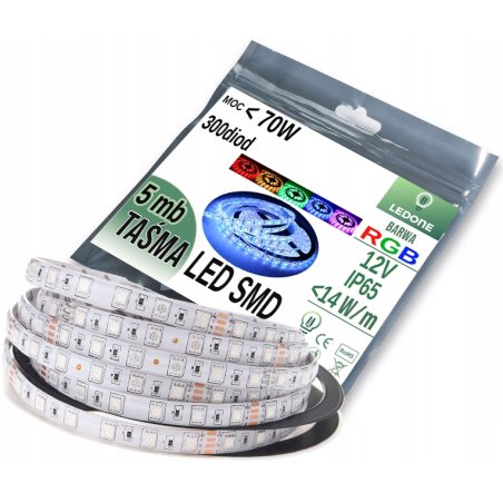 TAŚMA LISTWA LED RGB 300...