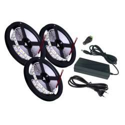 ZESTAW TAŚMA LED 3528 300 BIAŁA 15M IP20 +ZASILACZ