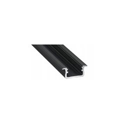 PROFIL ALUMINIOWY WPUSZCZANY typB CZARNY do LED 2m