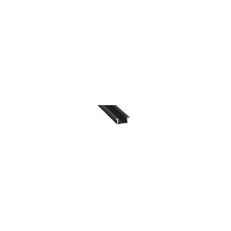 PROFIL ALUMINIOWY WPUSZCZANY typB CZARNY do LED 2m