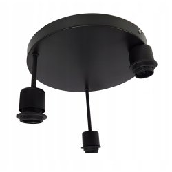 LAMPA PLAFON żyrandol Wysoka sufit KOSTKA Drewno