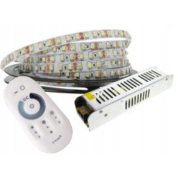 ZESTAW taśma LED 2835 IP20 5M Biała CIEPŁA + DOTYK