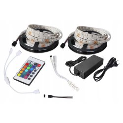 Taśma LED ZESTAW 150RGB 10m 5050 pilot 24 zasilacz