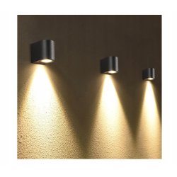 Lampa elewacyjna Kinkiet Ogrodowy 1x GU10 CZARNY O
