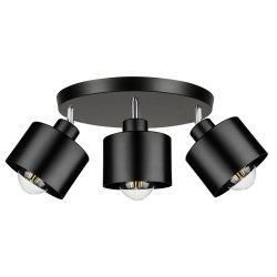 LAMPA PLAFON ŻYRANDOL LED regulowany KUBEK CZARNY