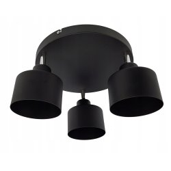 LAMPA PLAFON ŻYRANDOL LED regulowany KUBEK CZARNY