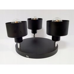LAMPA PLAFON ŻYRANDOL LED regulowany KUBEK CZARNY