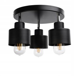 LAMPA PLAFON ŻYRANDOL LED regulowany KUBEK CZARNY