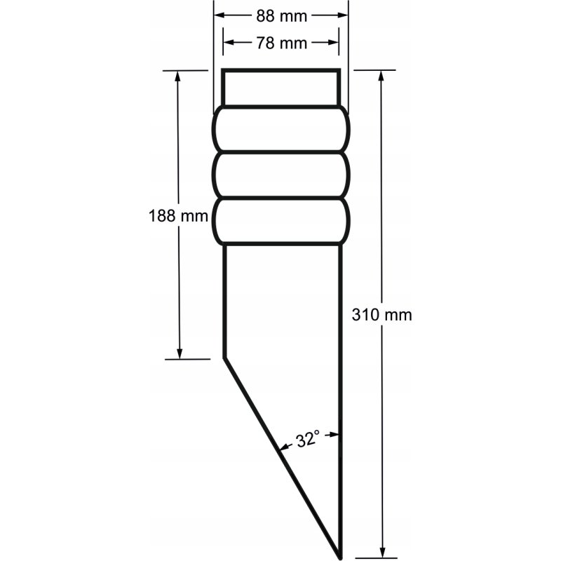 LAMPA OGRODOWA KINKIET skośny srebrny INOX Clear