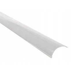 1mb Profil aluminiowy NAROŻNY SREBRNY Szeroki kąt + Klosz mleczny