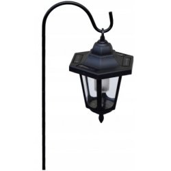 Lampka ogrodowa SOLARNA RETRO lampa wbijana LED latarenka wisząca ZIMNA