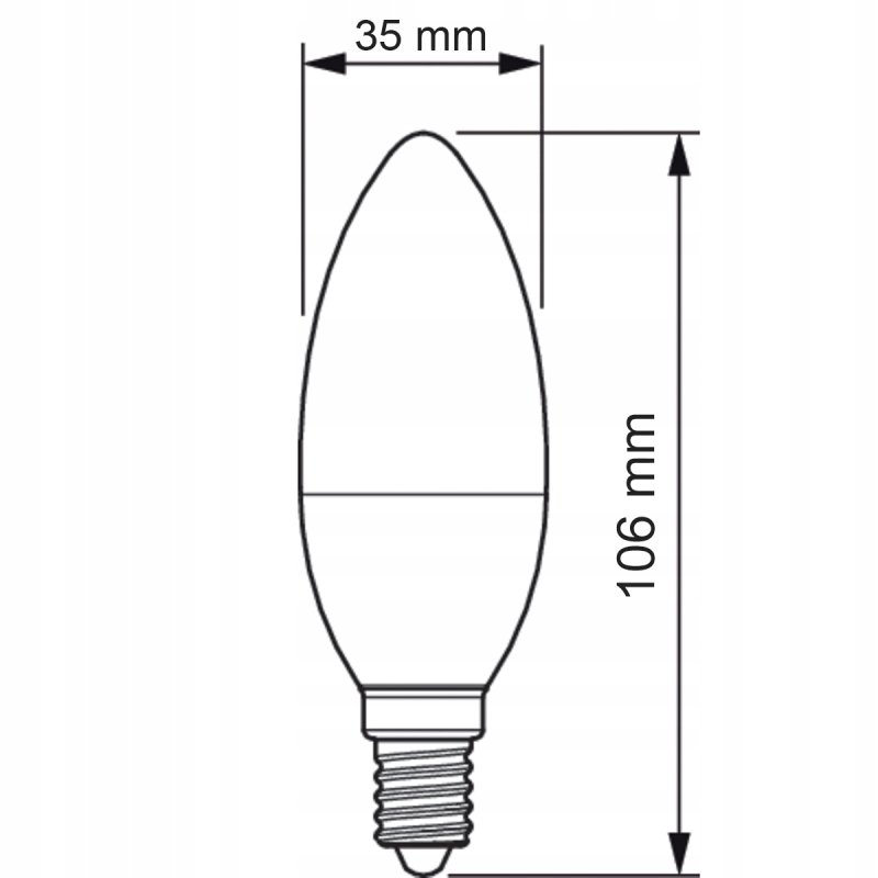 Żarówka LED E14 PHILIPS 5W  40W 470lm Barwa 2700K Świeczka Corepro Premium