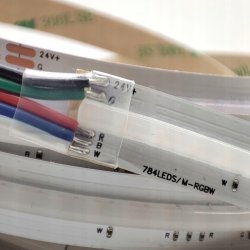 Taśma LED COB 784diod linia światła RGBW + WW CIEPŁA 24V 19w/m 1mb