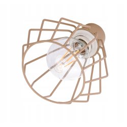 LAMPA WISZĄCA ZWIS ŻYRANDOL SUFITOWY klosz BRYLANT na E27 KASZMIR beż ecru