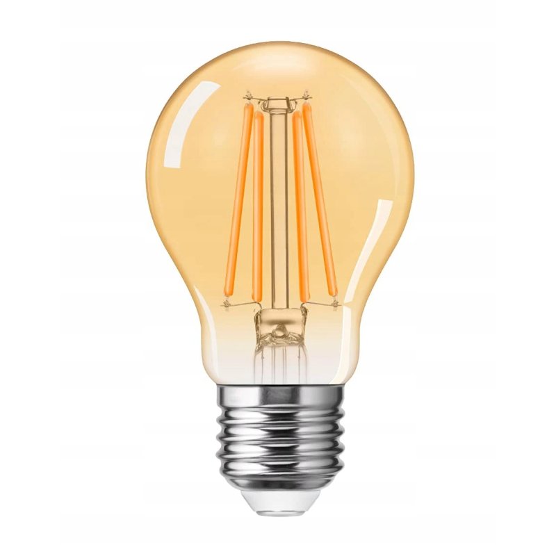 Żarówka LED filament E27 A60 8W retro Vintage DYMNA barwa ciepła