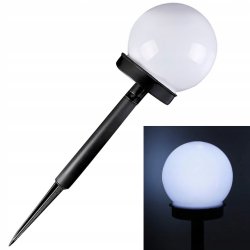 Zestaw 6x Lampa ogrodowa SOLARNA LED ZIMNA KULA